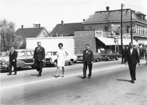 Stoneham Selectmen marching in Memorial Day Parade