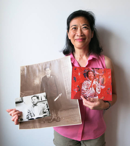 Connie Chin at the Chinese American Experiences Mass. Memories Road Show