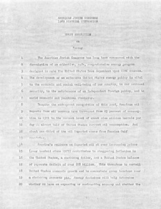 Draft resolution on energy