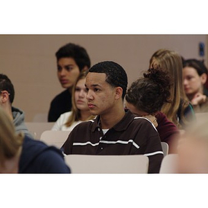 Odalis David Polanco, Torch Scholar, in class