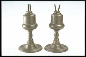 Pair of Camphene Lamps