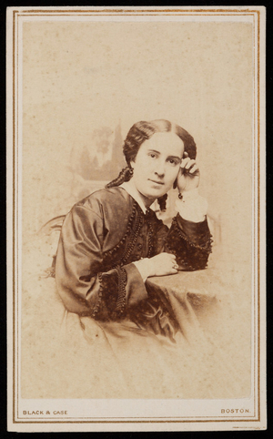 Studio portrait of Louisa Kellogg, Boston, Mass., undated