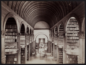 Interior view of the Woburn Public Library, Woburn, Mass., undated
