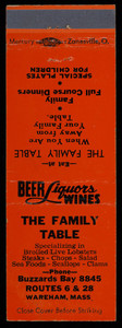 The Family Table matchbook cover