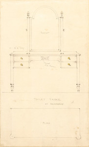 "Toilet Table of Mahogany"