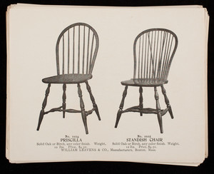 Furniture catalog, William Leavens & Co., manufacturers, Boston, Mass.