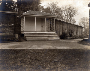 Exterior view of summer house, Lyman Estate