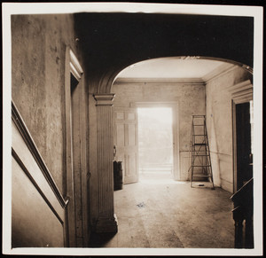 Interior view, Hamilton House, upper hall, South Berwick, Maine