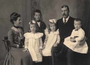 Richard Middlecott Saltonstall with family
