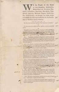 U. S. Constitution (first printing) with annotations by Elbridge Gerry