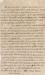 Letter from Hannah Winthrop to Mercy Otis Warren, 15 April 1775