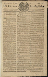 The Boston Evening-Post, 18 March 1765