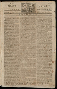 The Boston-Gazette, and Country Journal, 13 June 1774