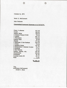 Memorandum from Judy Chilcote to Mark H. McCormack