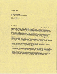 Letter from Mark H. McCormack to Stan Malless