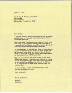 Letter from Mark H. McCormack to George T. Farrell