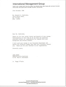 Letter From Judy Stott To Kenneth A. Sedlovsky - Digital Commonwealth