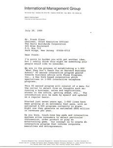 Letter from Mark H. McCormack to Frank Olson