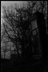 Decaying Esso gas pump