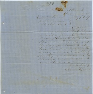 Letter from Isaac Lewis to Joseph Lyman