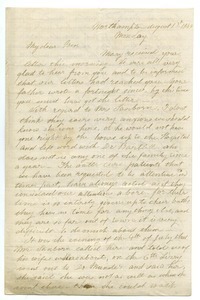 Letter from Almira Smith Lyman to Benjamin Smith Lyman