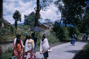 Women walking down the street