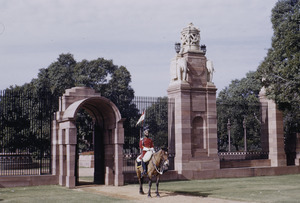 Horse guard at the gates of Rashtrapati Bhavan