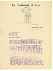 Letter from Charles Weschcke to W. E. B. Du Bois