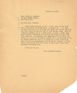 Letter from W. E. B. Du Bois to Ethel B. Gilbert