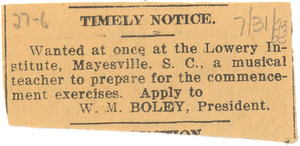 Timely notice