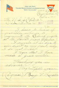 Letter from Benjamin F. Smalls to National Association for the Advancement of Colored People
