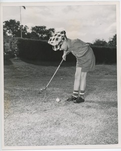 Billy Bruckner swinging a golf club