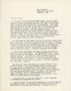 Letter from Rae Unzicker to her parents