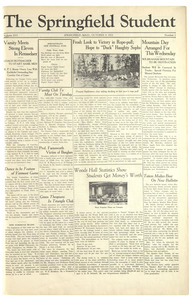 The Springfield Student (vol. 16, no. 02) October 9, 1925