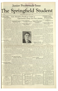 The Springfield Student (vol. 20, no. 25) May 9, 1930