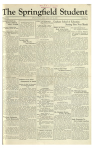 The Springfield Student (vol. 21, no. 11) January 14, 1931