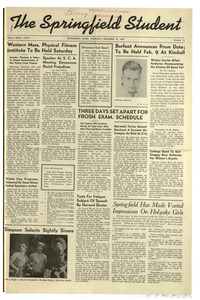 The Springfield Student (vol. 33, no. 16) December 10, 1942