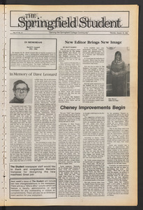 The Springfield Student (vol. 97, no. 11) Jan. 19, 1984