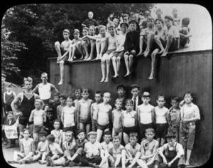 Group at North End Municipal Swimming Pool