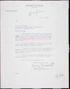 Letter to McCurdy from Naismith (June 6, 1931)