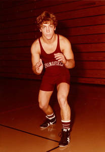 Craig Kosinski in a wrestling stance (c. 1979-1984)