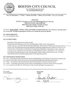 Committee on City and Neighborhood Services meeting minutes, March 23, 2009