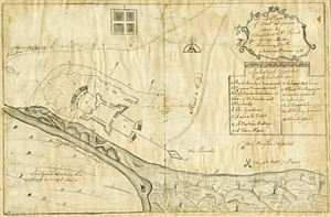 A plan of Fort Ligonier done by Theodosius McDonald for George Morton