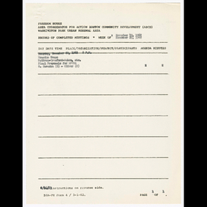 Agenda, minutes and attendance list for Ruthven-Crawford-Wabon area meeting on November 20, 1962