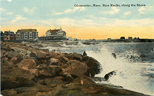 Gloucester, Mass., Bass Rocks, along the shore