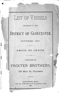List of vessels belonging to the district of Gloucester (1887)