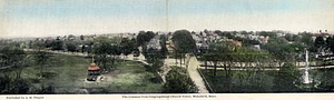 The Common from Congregational Church tower, Wakefield, Mass.