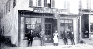 Richard Britton Boots, Shoes and Rubbers: 189 Main Street, circa 1880s