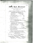 Ford Hall Meetings program, 2/18-2/25/1912