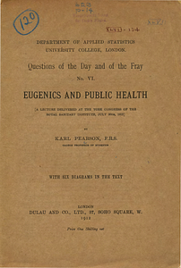 Eugenics and public health: an address to public health officers